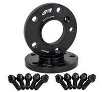 Simoni Racing DR081N/B16N - Kit 2 Distanziali Neri in Alluminio con bulloneria 16 mm 5X120 Centraggio 72,60