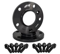 Simoni Racing DR083N/B1N - Kit 2 Distanziali Neri in Alluminio con bulloneria 12 mm 5X120 Centraggio 72,6