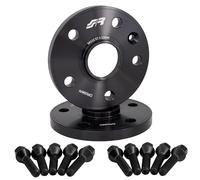 Simoni Racing DR096N/B10N - Kit 2 Distanziali Neri in Alluminio con bulloneria 15 mm 5X112 Centraggio 57,1
