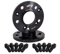 Simoni Racing DR120N/B15N Kit 2 distanziali in Alluminio Nero 12 mm 5x112 Centraggio 66,6