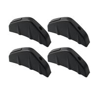 Simoni Racing EB1 Kit 4 Alette Diffusore Sotto Paraurti Posteriore Universali, Effetto Pinna di Squalo in Plastica Nera, Fissaggio con Viti, per Auto, Stile Racing Effetto Diffusore