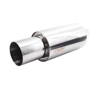 Marmitta universale inox lucido uscita rotonda 60mm ESR088