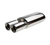 Simoni ESR109 Marmitta doppia rotonda dritta inox-uscita rotonda doppia Ø89x2