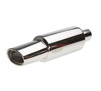 Marmitta universale inox uscita singola ovale 60mm ESR772