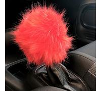 Cover universale copri pomello cambio Simoni Racing pelliccia ecologica rossa