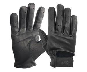 Simoni Racing GV3XL Guanti da Guida per Auto in Vera Pelle Nera, Taglia XL - Guanti da Guida per Auto e Moto
