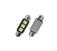 Kit 2 lampadine led siluro warning led 3 microled bianco 39mm
