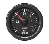 Simoni Racing Indicatore Meccanico di Pressione Turbo + Vacuometro Black Line