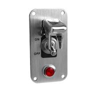 Simoni Racing Interruttore Universale con Placca Cromata LED 12V - 20 Amp