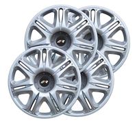 Simoni Racing kit 4 Copricerchi 14pollici in ABS - Nascar Silver NAS/14