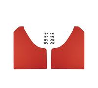 Simoni Racing Kit Paraspruzzi RMFR Flessibile in ABS, Kit 2 parafanghi universali per Auto, Pickup, SUV, furgoni, Camion Colore Rosso