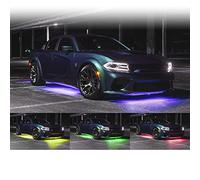 Led undercar multicolor 4 strips RGB flessibili e tagliabili 2 x 134cm + 94cm