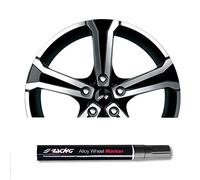 SIMONI RACING M1A Pennarello Correttore per Cerchi in lega, Pennarello per Ritocchi Ruote Auto, Kit di riparazione Cerchi in Lega, Colore Antracite