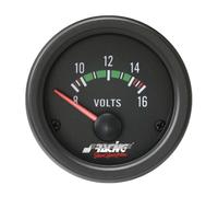 Indicatore elettrico 2'' Simoni Racing voltmetro. NERO