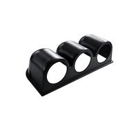 Simoni Racing PSR/3 Porta Strumenti Orizzontale Universale, 3 Fori, Supporto Calibro Cruscotto Gauge da 2 pollici/52mm, Porta Strumenti da Cruscotto, ABS Nero