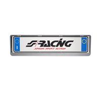 Simoni Racing PTX/G Portatarga Universale Posteriore, Supporto Targa Auto Standard EU - Piastra per Targhe Auto, Grigio