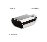 Terminale scarico universale inox singolo 37-60mm TRX/16