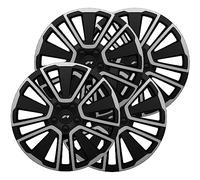 Simoni Racing SCU/15, Set 4 Copricerchi universali Scuba da 15" pollici, Copriruota auto Grigio e Nero