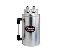 Simoni Racing SR/OIL-X Serbatoio Raccolta Olio Universale 350 ml, Serbatoio di Raccolta Olio da Corsa in Alluminio, Accessorio Motore per Auto, Cromato