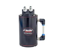 Simoni Racing SR/OIL-N Serbatoio Raccolta Olio Universale 350 ml, Serbatoio di Raccolta Olio da Corsa in Alluminio, Accessorio Motore per Auto, Nero