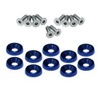 Simoni Racing SET DA 10 Viti Pro Allen +10 rondelle contro vite ergal blu