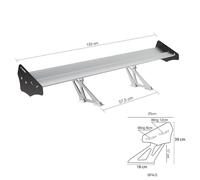 Simoni Racing Spoiler Ala Doppia Alettone da Baule Fast Wing in Alluminio