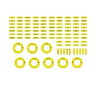 Simoni Racing SRS10 Adesivi Giallo Fluo per Volante per simulatore di Guida, Adesivi per Pulsantiera