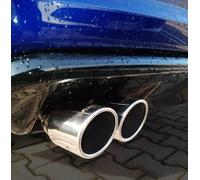 Simoni Racing Terminale Codino per marmitta Rotondo Doppio inclinato Inox