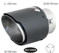 Simoni Racing Terminale estetico marmitta rotondo universale vero carbonio 102mm