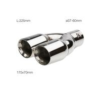 Simoni Racing Terminale Scarico in Acciaio Inox Ovale e Inclinato TRX/39