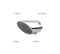 Simoni Racing Terminale rotondo inclinato acciaio inox