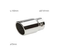 Simoni Racing Terminale Scarico in Acciaio Inox Ovale e Inclinato TRX/02