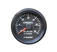 Simoni Racing Contagiri 2" 52mm Black Face per Diesel turbodiesel
