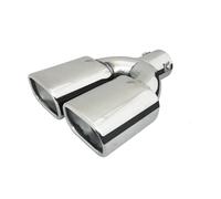 Simoni Racing TRX/101 Terminale di Scarico Universale, Uscita Doppia Inclinata Quadrata 160 mm, in Acciaio Inox