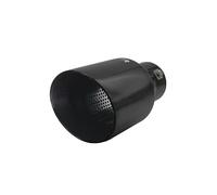 Terminale scarico universale inox nero singolo 38-63mm TRX/106N