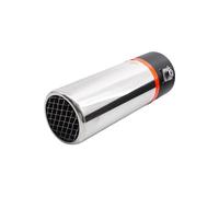 Terminale scarico universale inox rotondo singolo dritto 37-58mm TRX/116