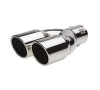 Terminale scarico universale inox doppio 37-60mm TRX/18