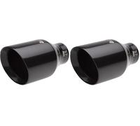 Simoni Racing TRX/20N Terminale di Scarico Universale, Inox Nero (Confezione da 2)