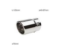 Terminale Codino di Scarico Marmitta TRX/20B Titanium look Simoni Racing