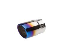 Terminale scarico universale inox singolo 43-67mm titanium look