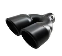 Simoni Racing TRX/59N Terminale rotondo doppio acciaio inox Nero - Universale