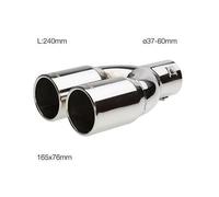 Simoni Racing TRX/60 Terminale Ovale in inox - dritto- fissaggio con bulloni