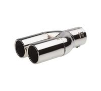 Simoni Racing Terminale rotondo doppio acciaio inox L. 215MM D. 37-60 MM 140X63