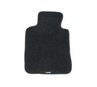 Simoni Racing TSA Modello A Tappetino Auto Anteriore Lato Guida, Tappetino Singolo in Moquette Nera, Bordo Nero