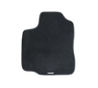Simoni Racing TSC Modello C Tappetino Auto Anteriore Lato Guida, Tappetino Singolo in Moquette Nera, Bordo Nero