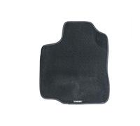 Simoni Racing TSC Modello C Tappetino Auto Anteriore Lato Guida, Tappetino Singolo in Moquette Nera, Bordo Nero