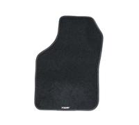 Simoni Racing TSD Modello D Tappetino Auto Anteriore Lato Guida, Tappetino Singolo in Moquette Nera, Bordo Nero