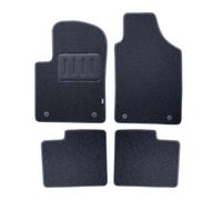 Simoni Racing TSM3 Kit Tappetini Anteriori e Posteriori, in Moquette Nera compatibili con Fiat 500 ed Abarth dal 2007 in poi