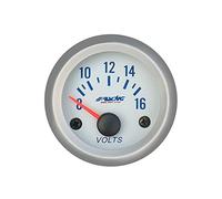 Indicatore elettrico 2'' Simoni Racing voltmetro. SILVER