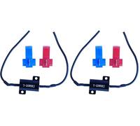 Simoni Racing W25 Resistenza Warning Canceller 8 Ohm - 25W - Resistenza per Lampadine - No Spia Errore Per Luci Posizione e Targa (Confezione da 2)